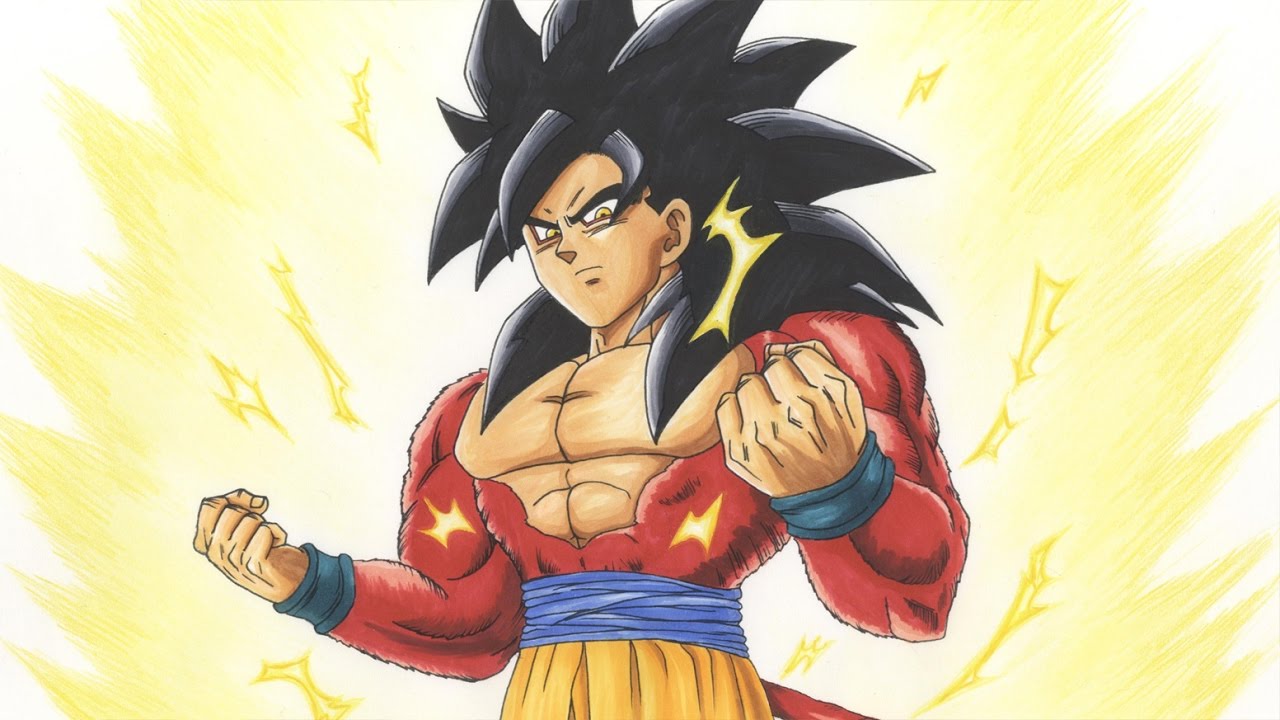 Goku Super Saiyan 4 Drawing at GetDrawings Free download