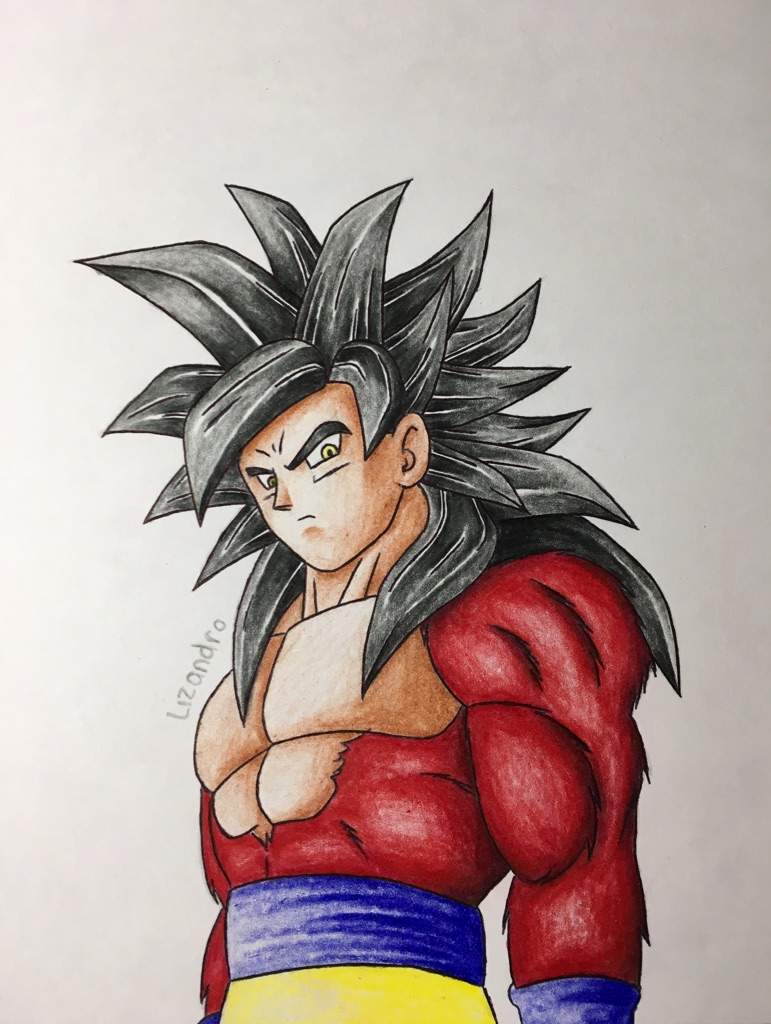 Goku Super Saiyan 4 Drawing at GetDrawings Free download