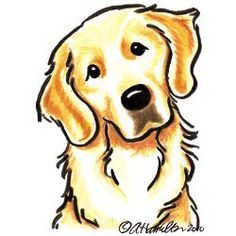 Golden Retriever Drawing at GetDrawings | Free download