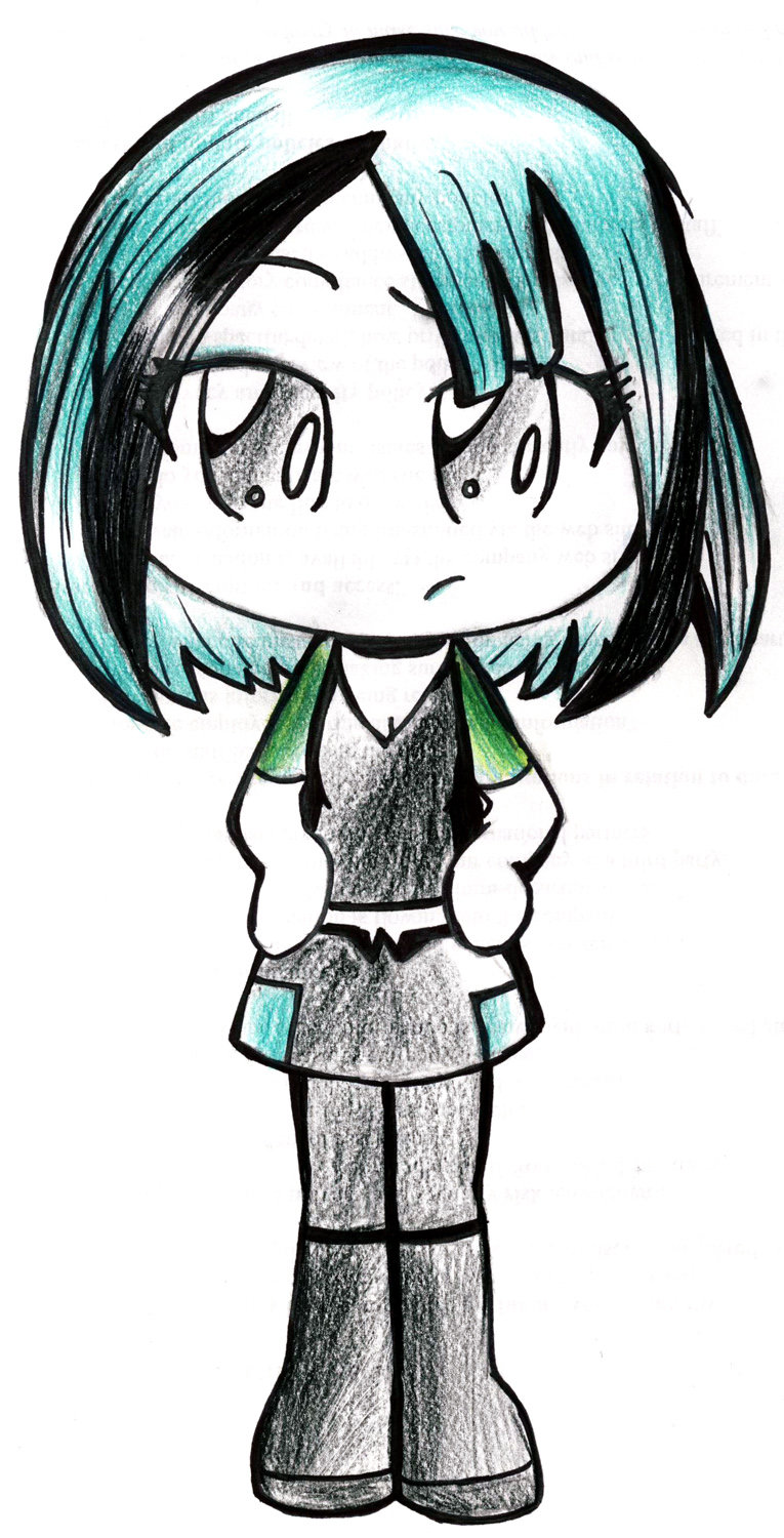 Cartoon goth girl