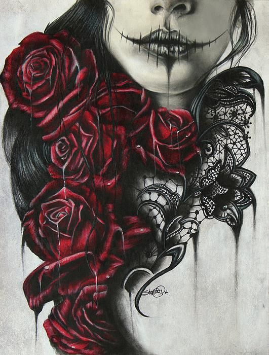 Gothic Rose Drawing at GetDrawings Free download