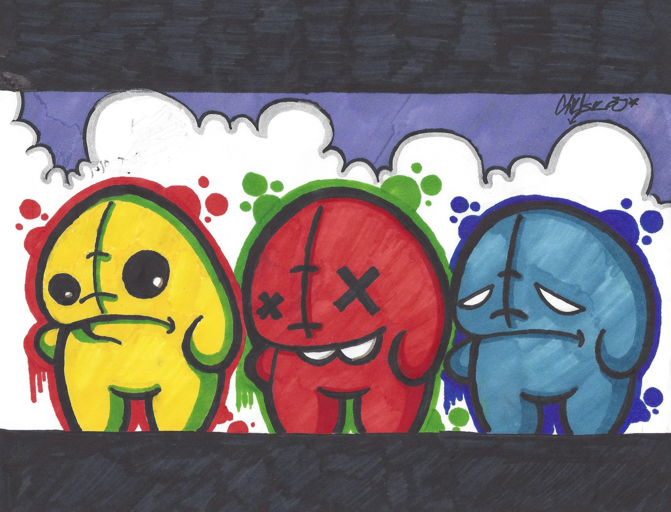 Graffiti Characters Drawing At Getdrawings Free Download