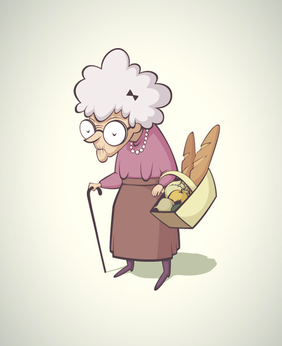 Grandma Anime Drawing / This is soooo cute Grandma Tala and little