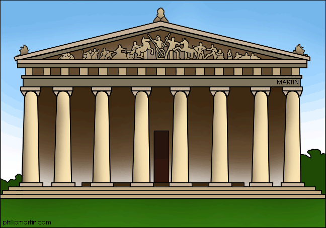 Greek Temple Drawing at GetDrawings | Free download