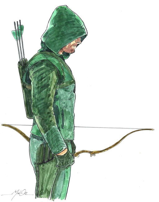 Green Arrow Drawing at GetDrawings Free download