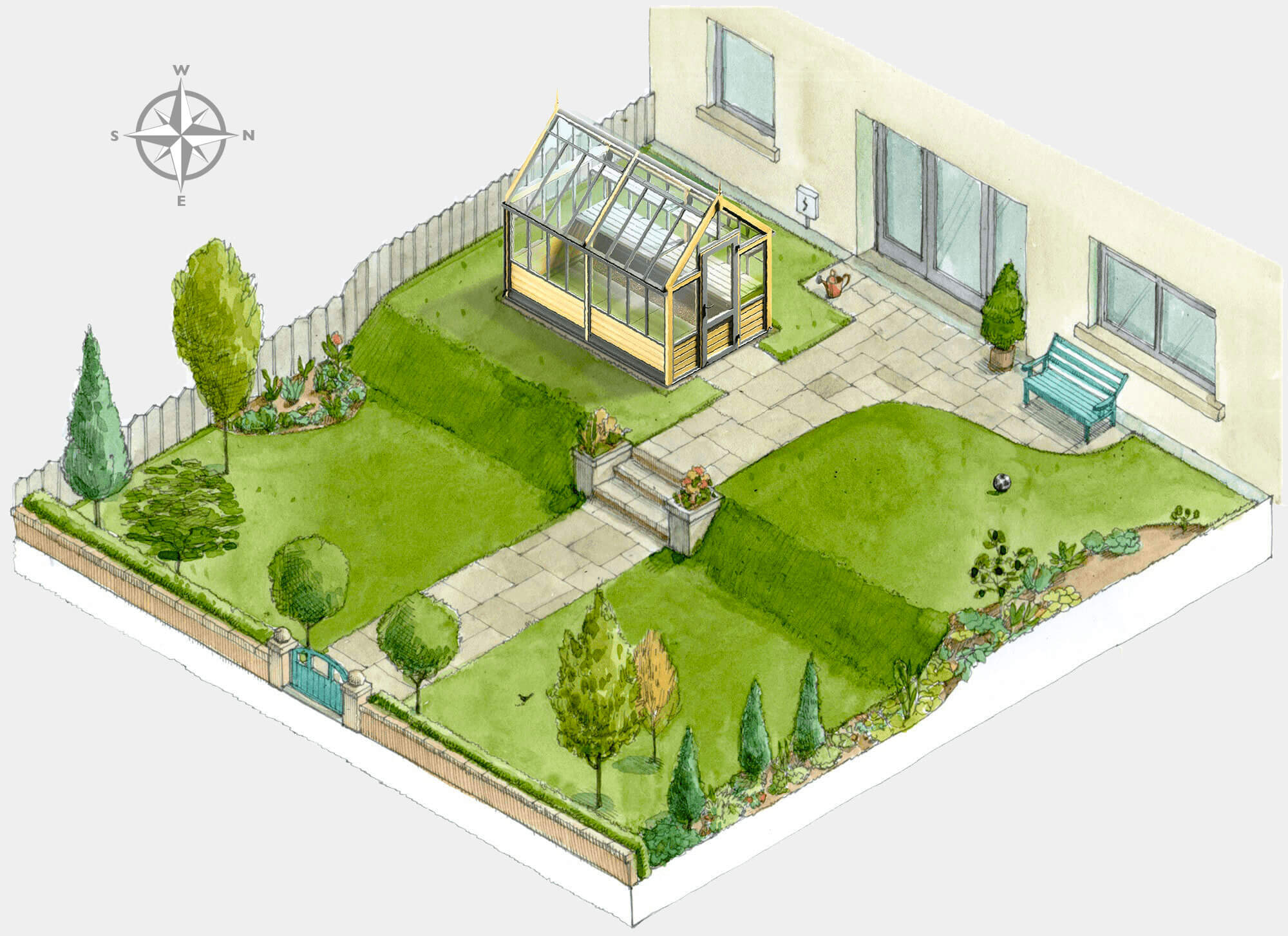 Greenhouse Drawing at GetDrawings | Free download