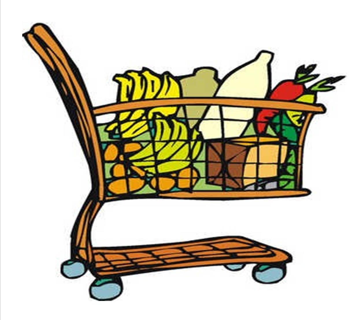 Grocery Cart Drawing at GetDrawings | Free download