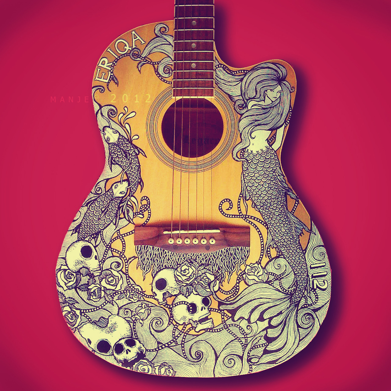 Guitar Art Drawing at GetDrawings Free download