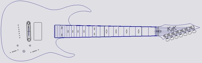Guitar Neck Drawing at GetDrawings | Free download