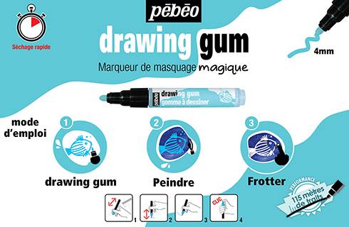 Pebeo Drawing Gum Marker Pen 0.7mm