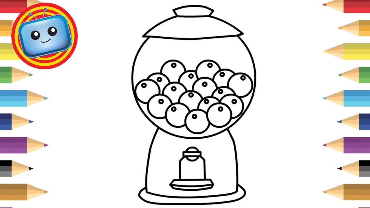 Gumball Machine Drawing at GetDrawings | Free download