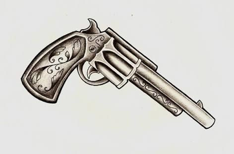 Gun Tattoo Drawing at GetDrawings | Free download