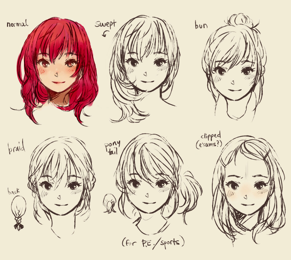 Featured image of post Cute Female Hairstyles Drawing I have got loads of drawing hairstyles tutorials on my channel