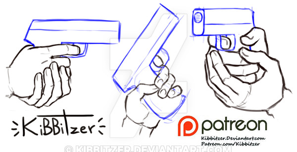 Hand Holding Gun Drawing At Getdrawings Free Download 8173