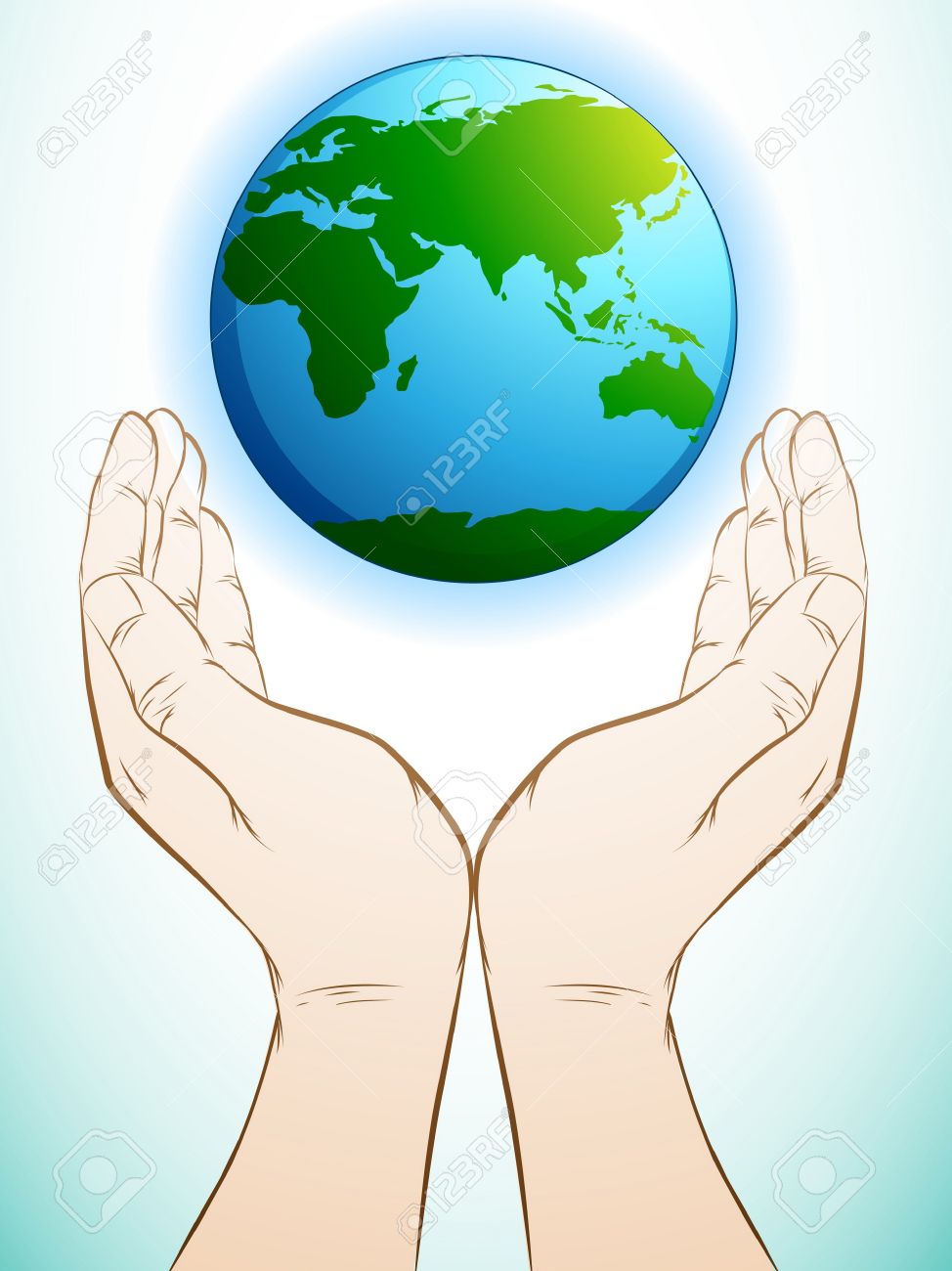 Hands Holding World Drawing at GetDrawings Free download