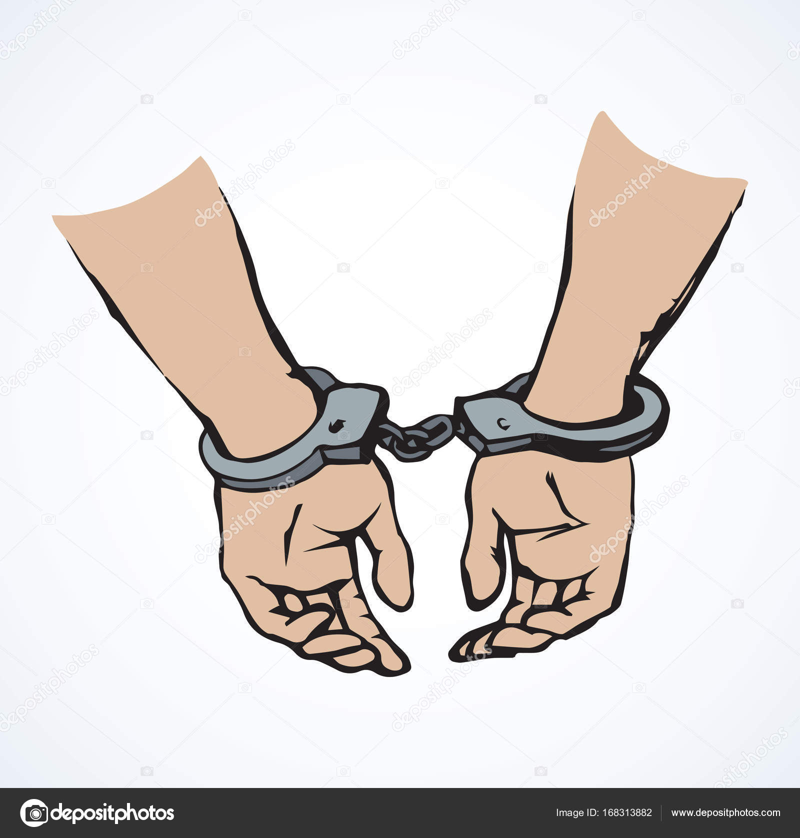 Hands In Handcuffs Drawing at GetDrawings Free download