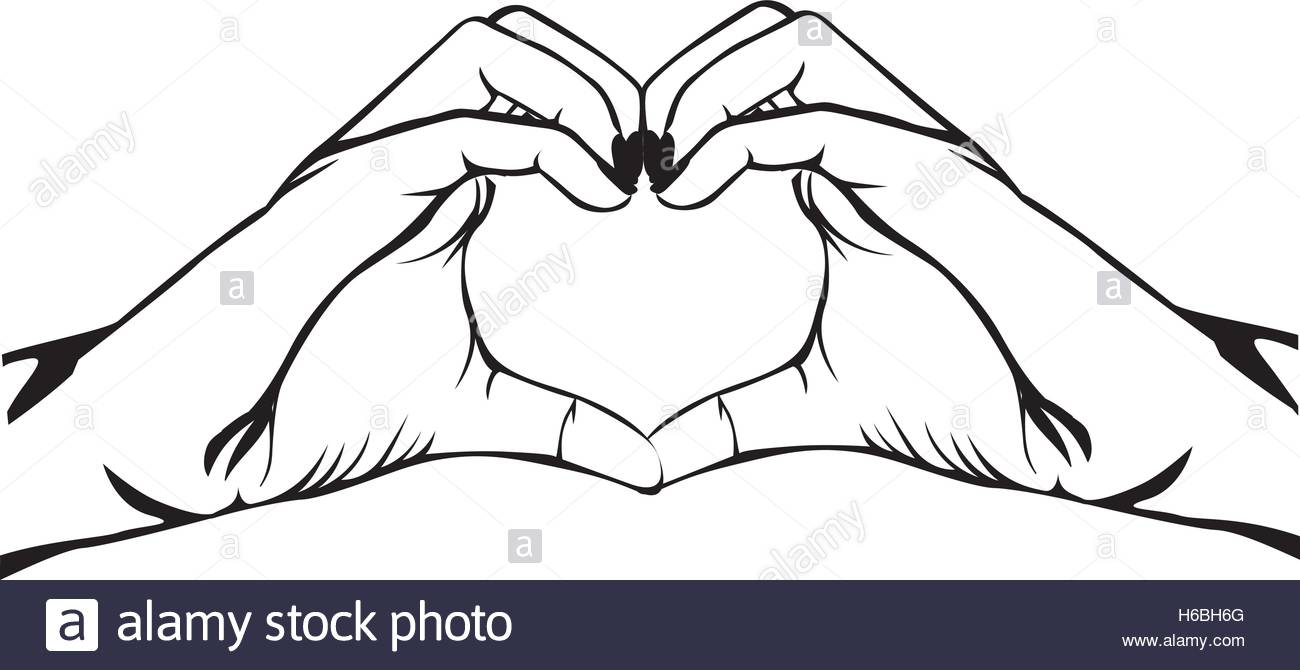 Hands Making A Heart Drawing at GetDrawings | Free download