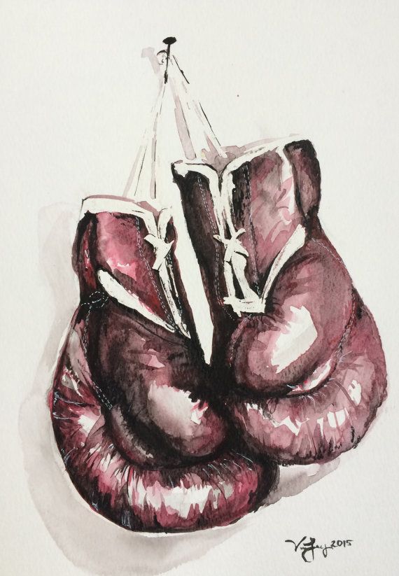 Hanging Boxing Gloves Drawing at GetDrawings Free download