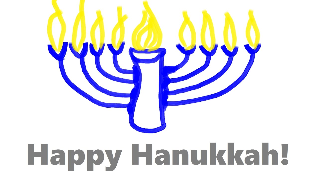 Hanukkah Menorah Drawing at GetDrawings | Free download