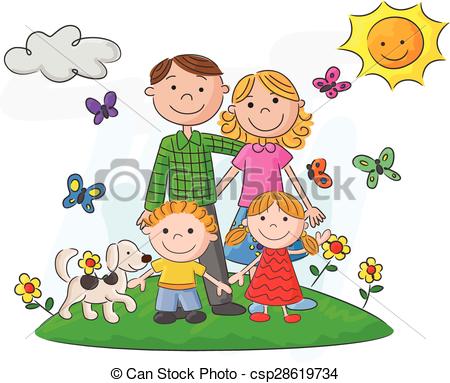 Happy Family Drawing at GetDrawings | Free download