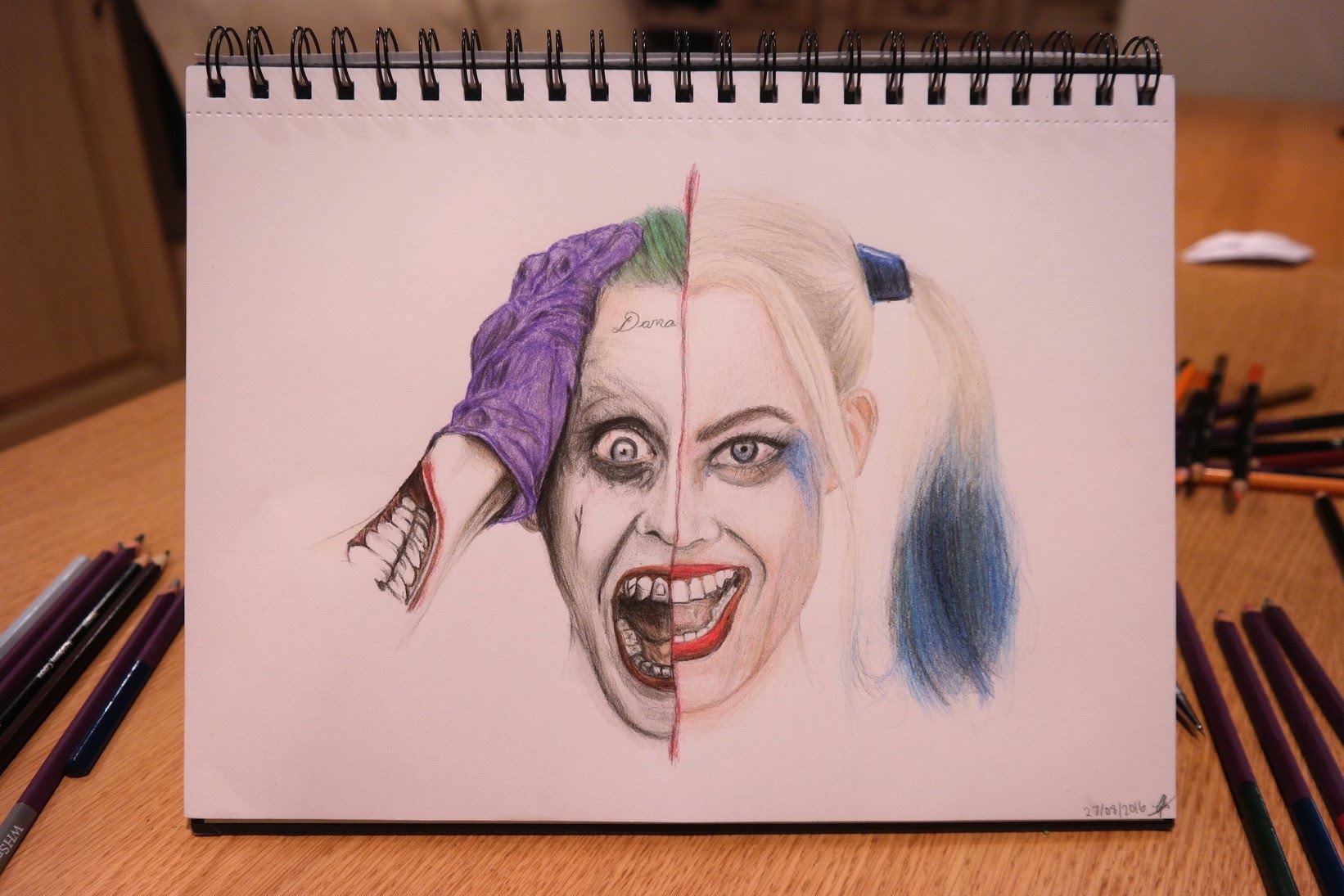 Harley Quinn And Joker Drawing at GetDrawings | Free download