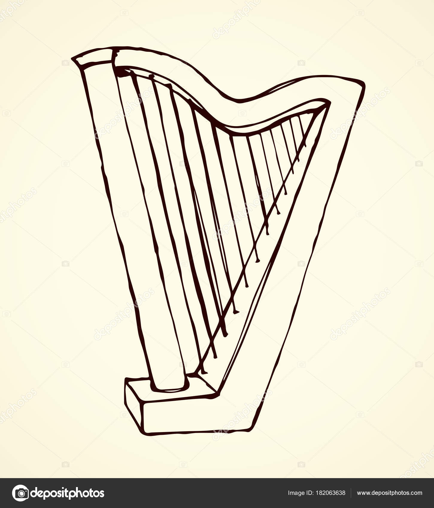 Harp Drawing at GetDrawings Free download