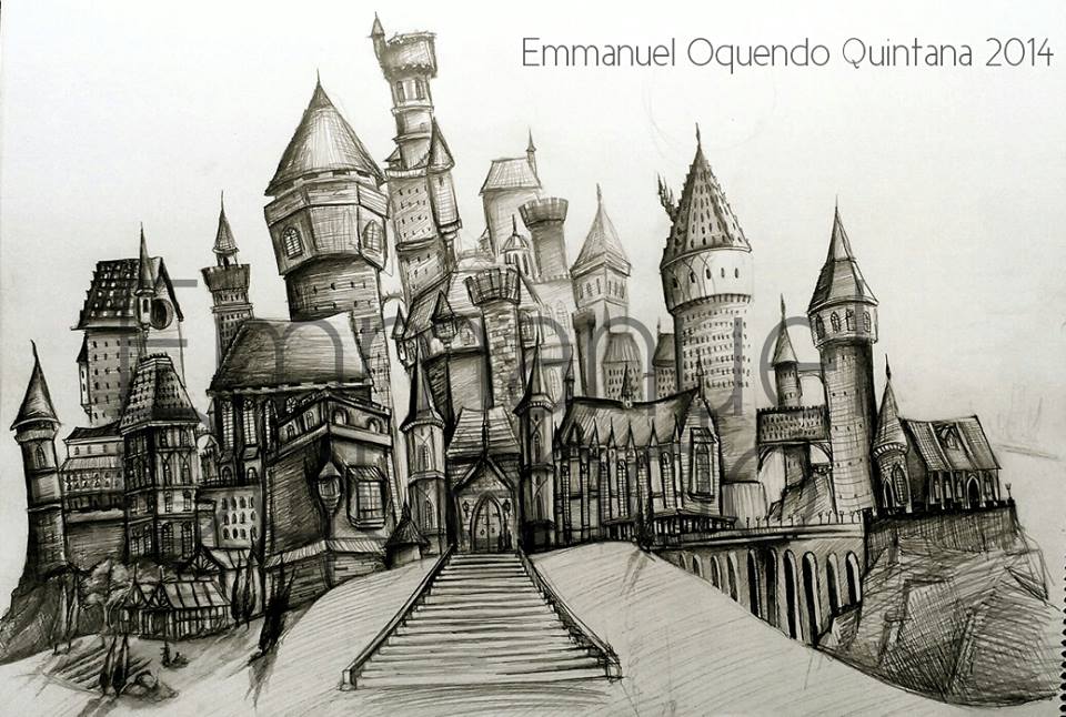 Harry Potter Castle Drawing at GetDrawings | Free download