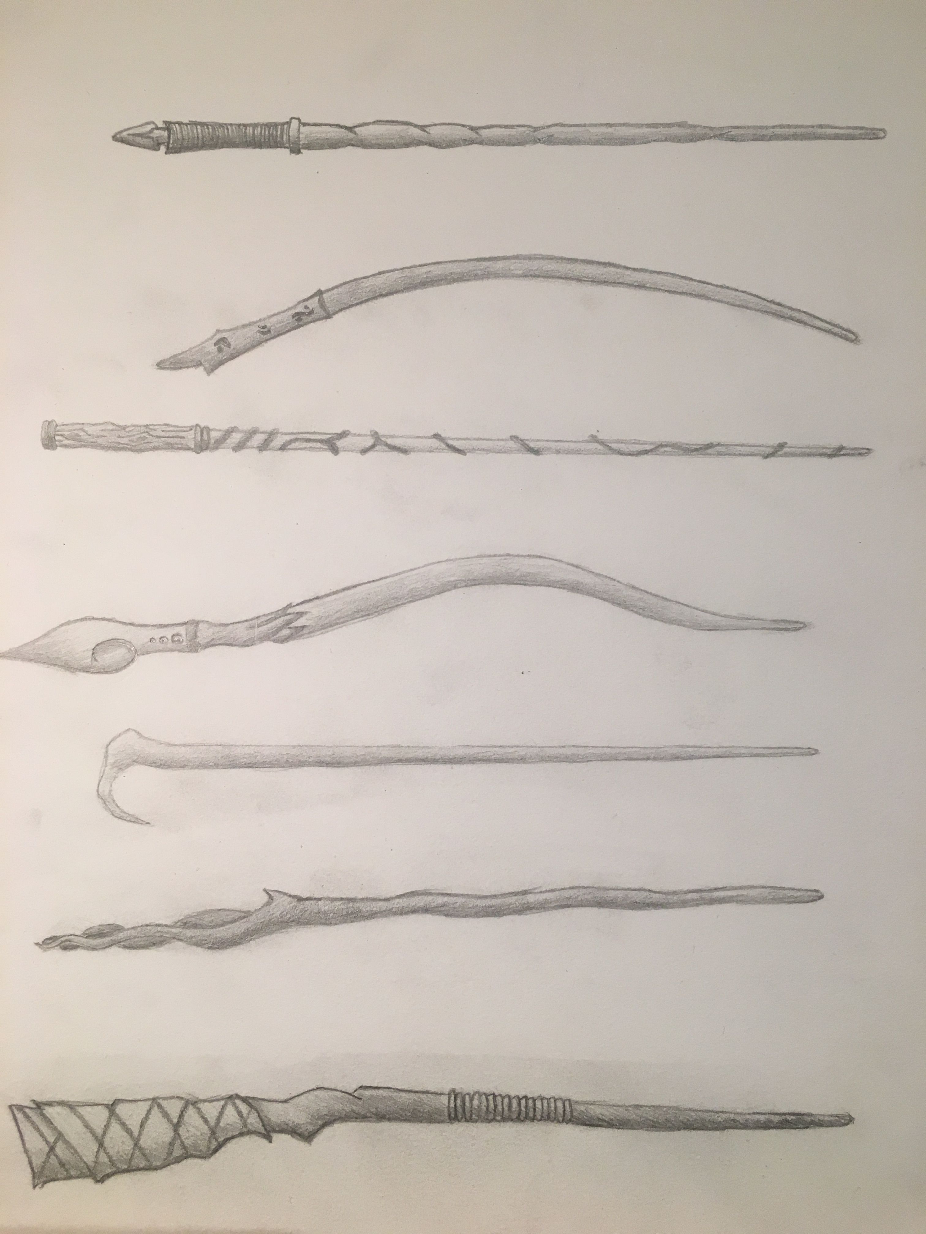 How To Draw A Harry Potter Wand Step By Step