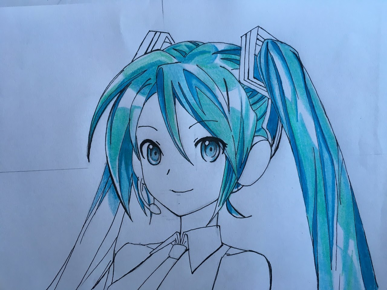 Hatsune Miku Drawing At GetDrawings Free Download