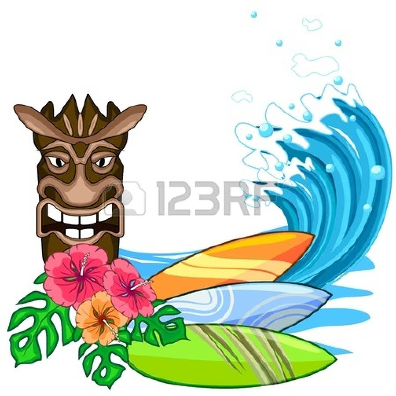 1350x1350 Best Free Surfer Clipart Hawaii Drawing