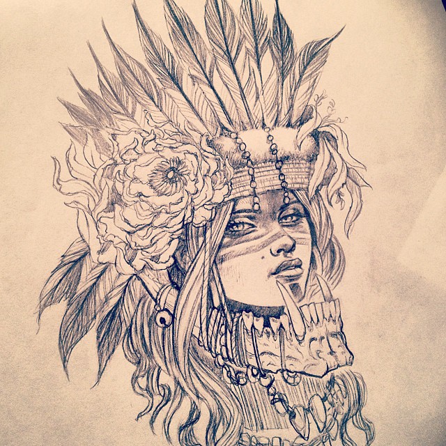 Headdress Drawing at GetDrawings | Free download