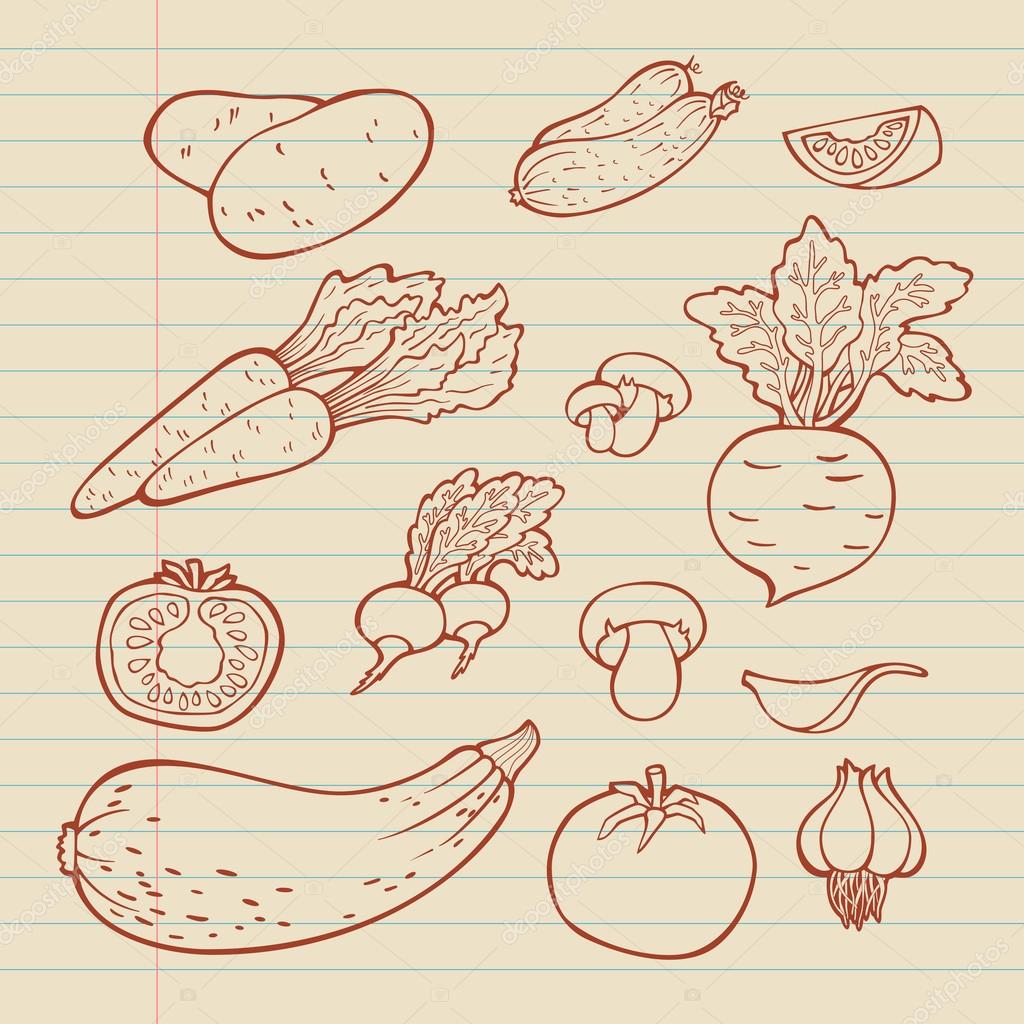 Легкие рисунки полезной еды