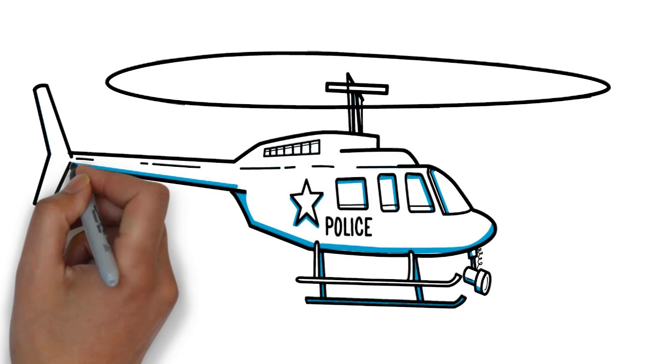 How To Draw A Helicopter For Kids Drawings Helicopter Drawing For Kids