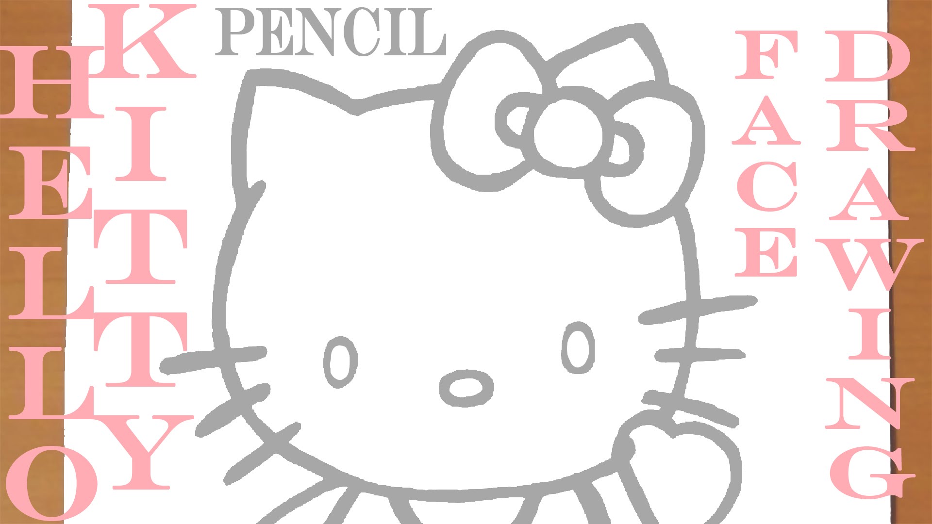 Hello Kitty face рисунок,