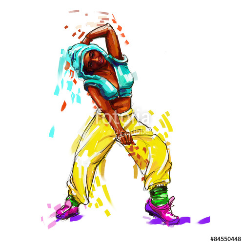 Hip Hop Dance Drawing at GetDrawings | Free download