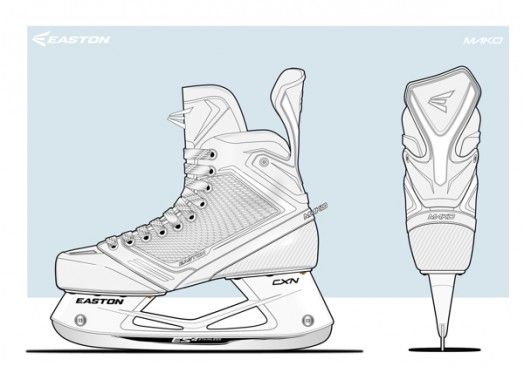 simple ice skate drawing