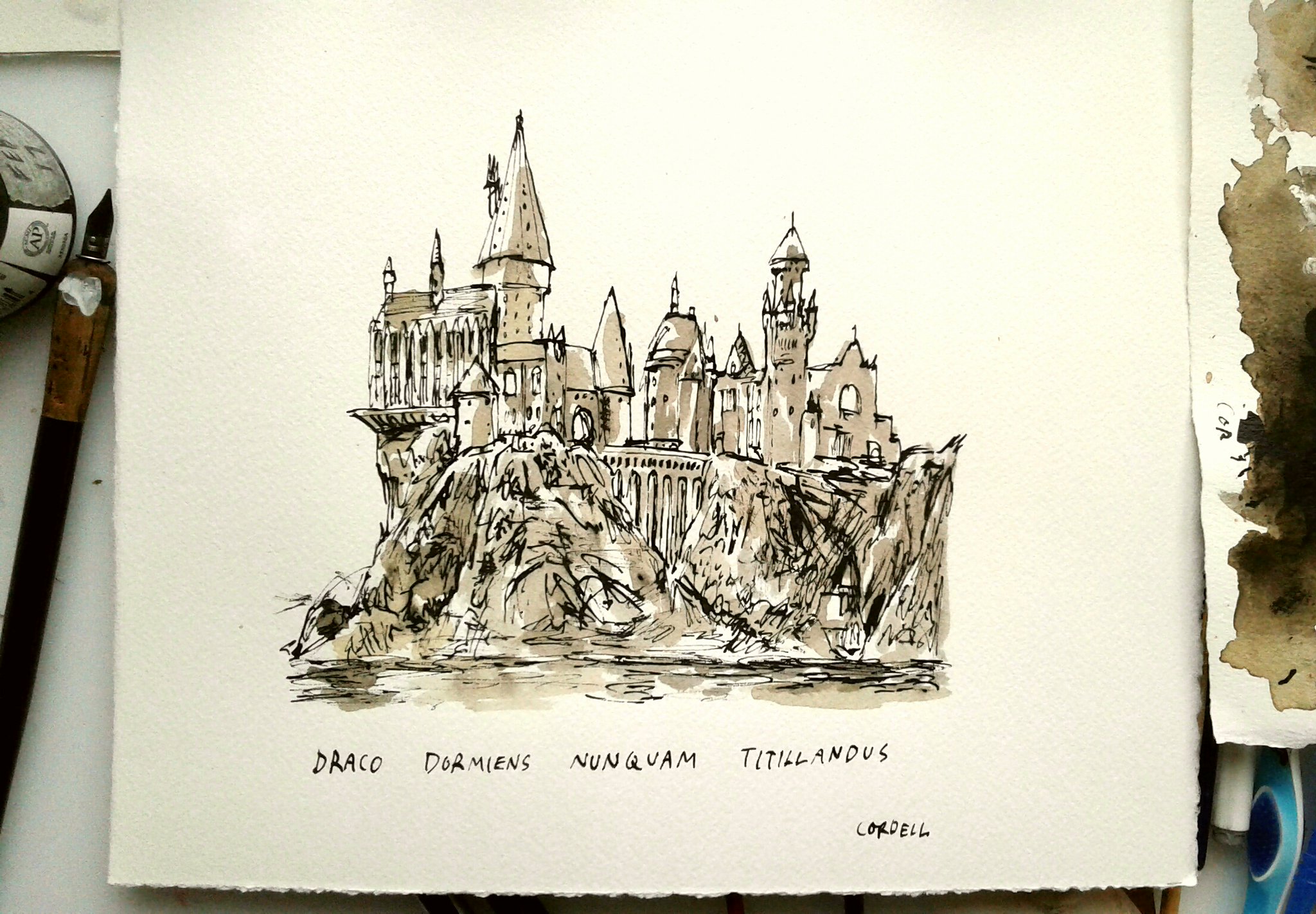 Hogwarts Drawing at GetDrawings | Free download