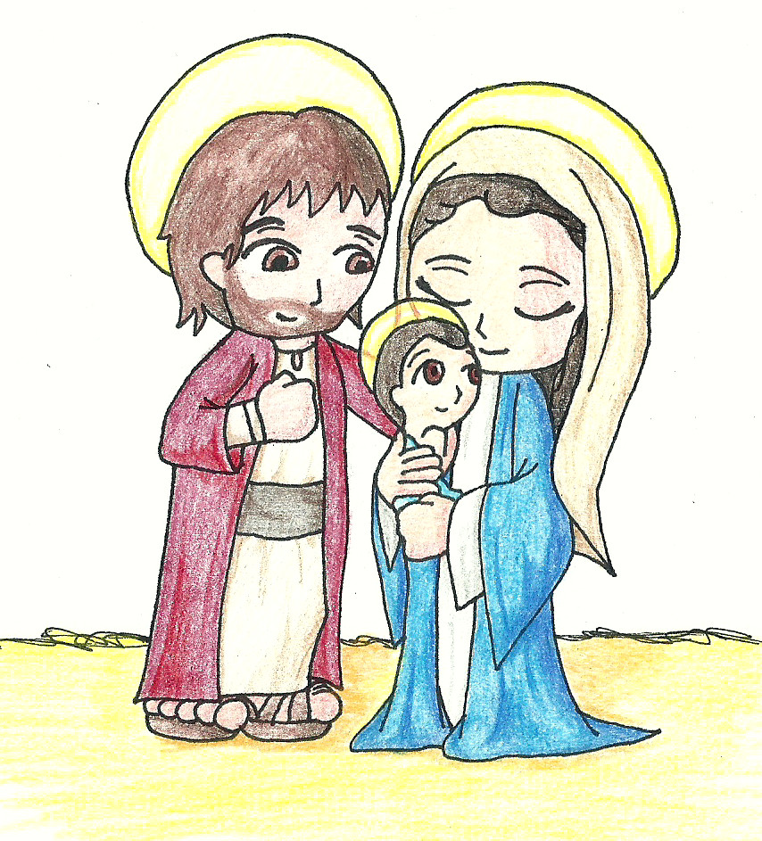Holy Family Drawing at GetDrawings Free download