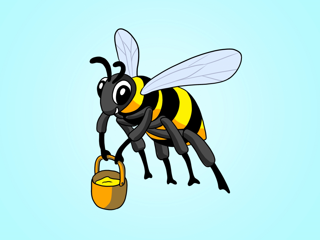 1024x768 How To Draw A Cartoon Bumble Bee 1000 Images About Logo Ideas.
