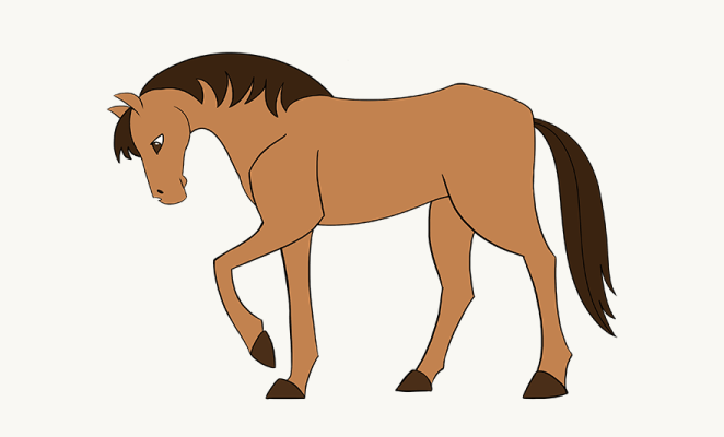 Horse Drawing Easy at GetDrawings | Free download