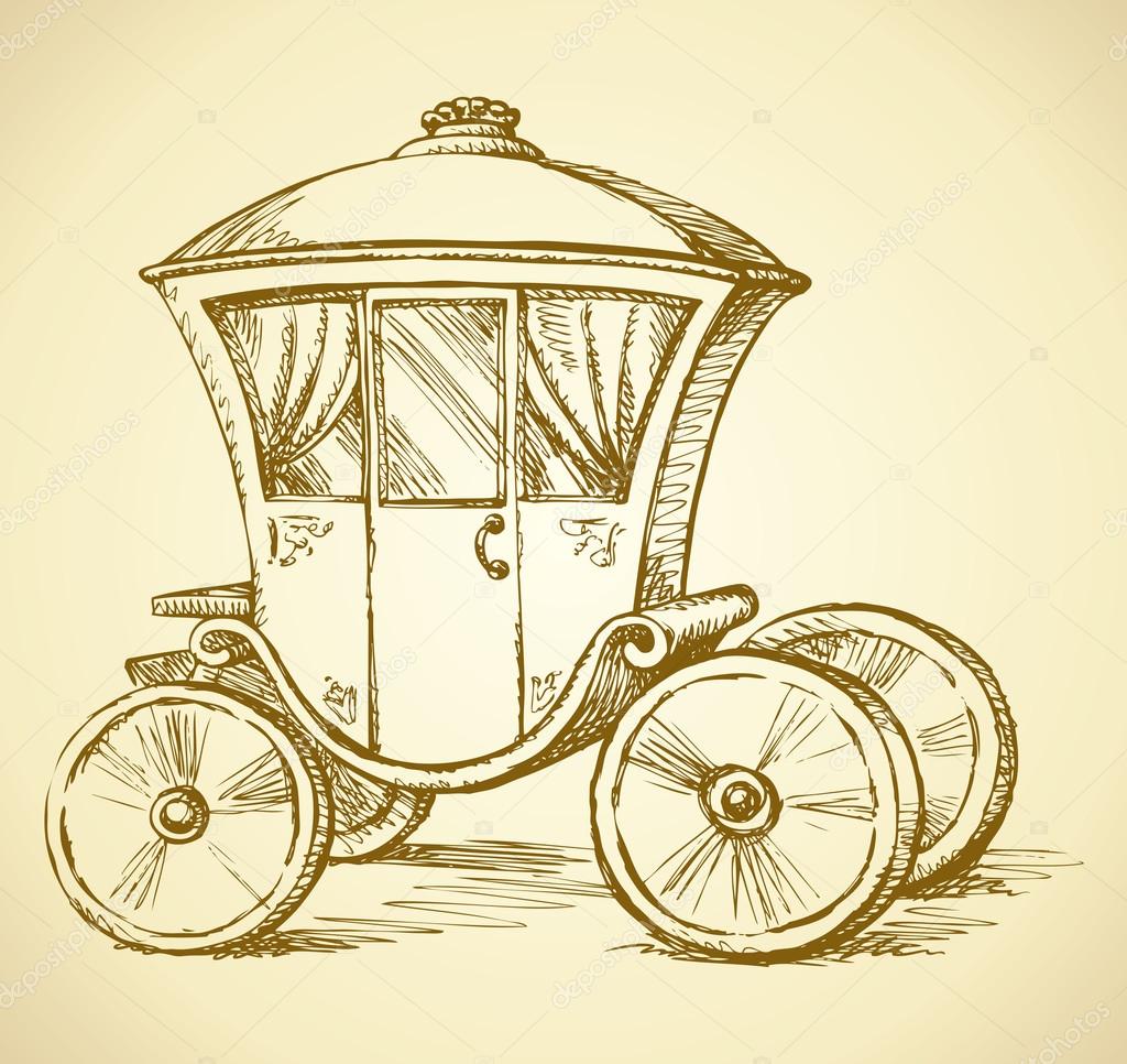 Horse Drawn Carriage Drawing at GetDrawings Free download