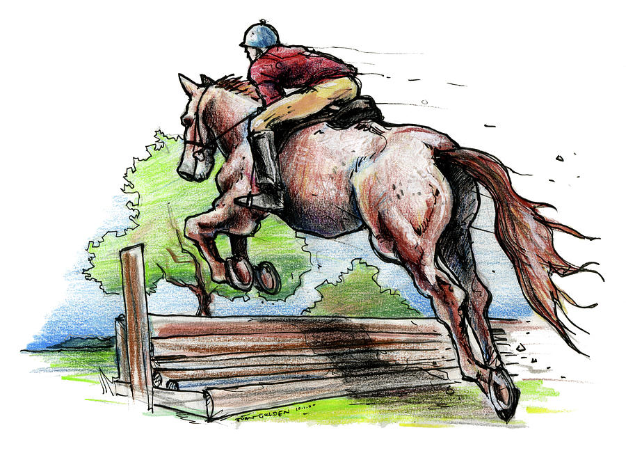 Horse Rider Drawing at GetDrawings | Free download