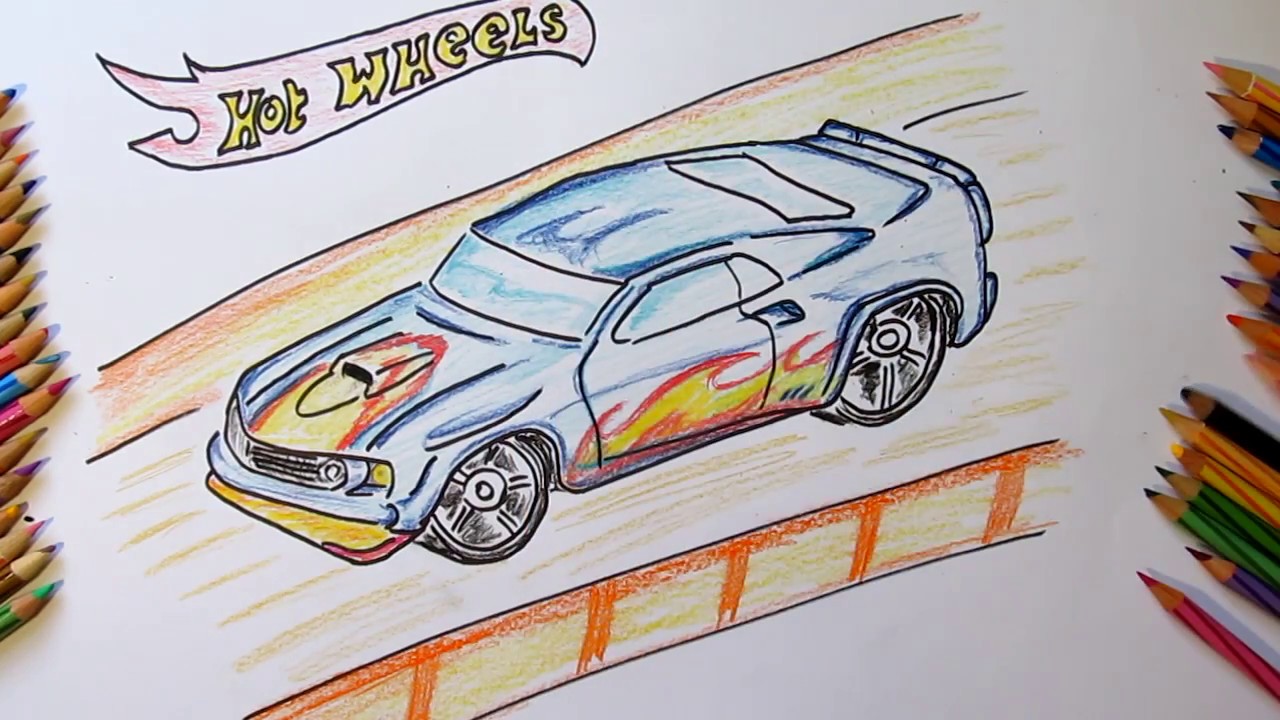 Hot Wheels Car Drawing at GetDrawings Free download