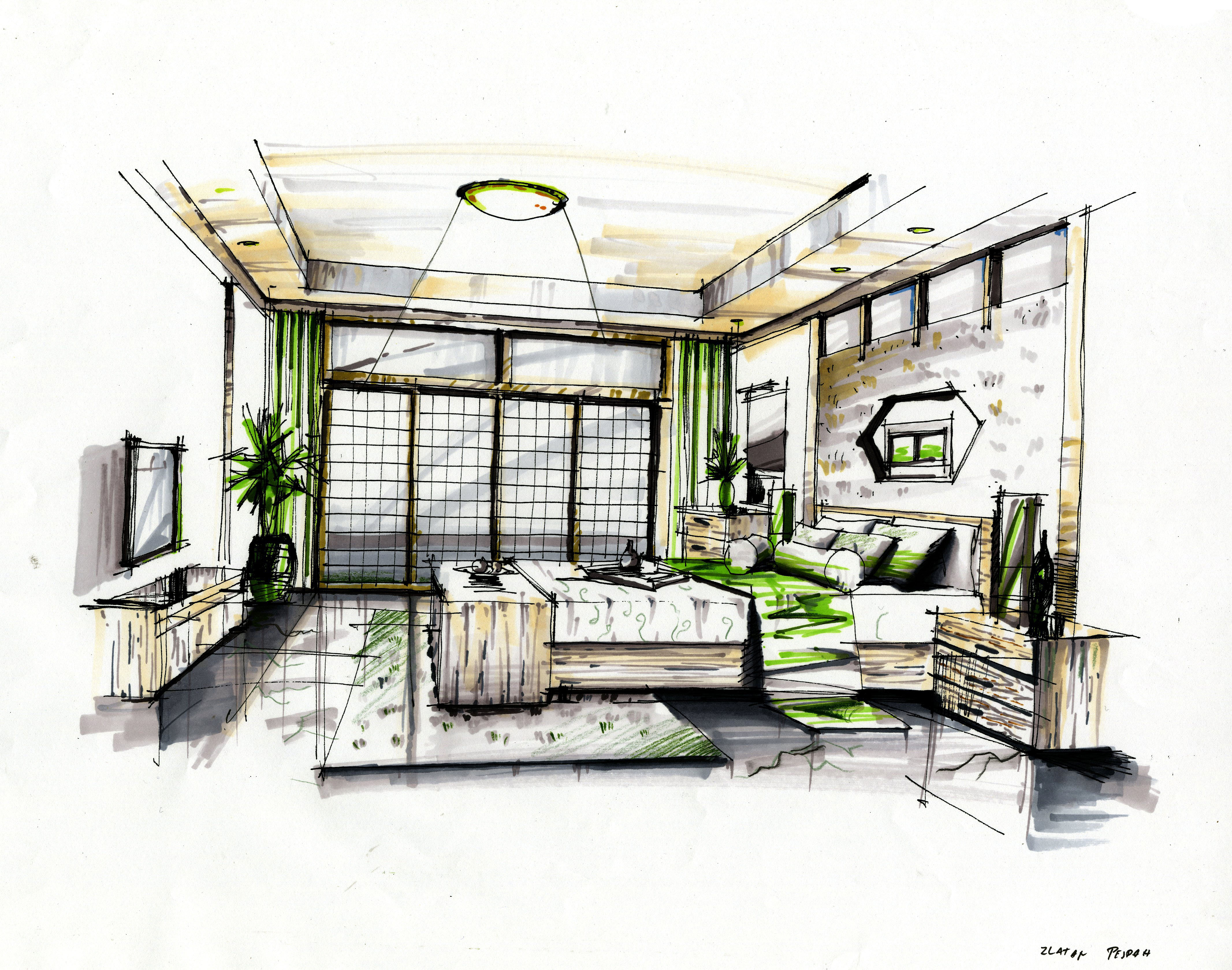 House Interior Drawing At Getdrawings Com Free For
