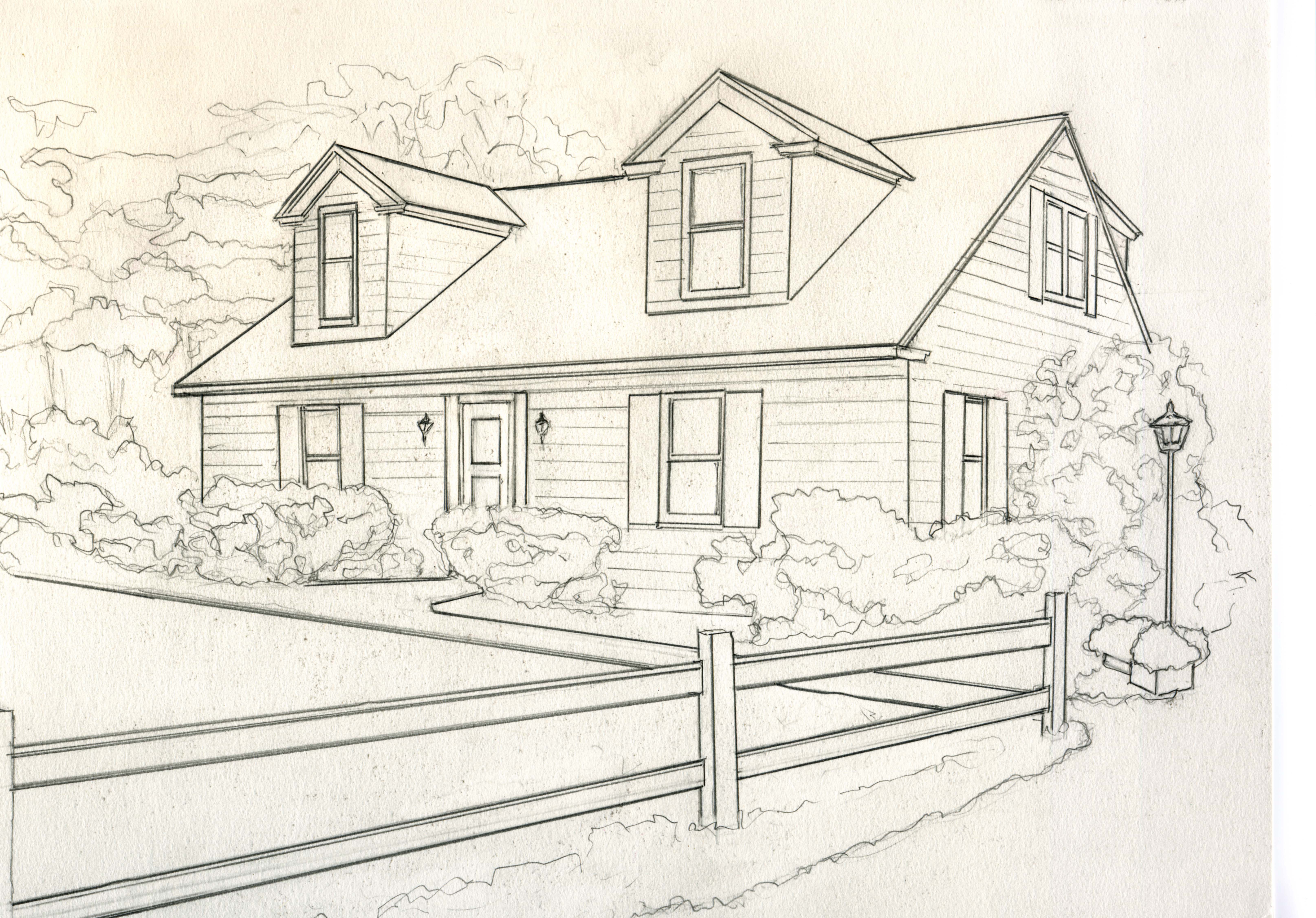 house sketch online free