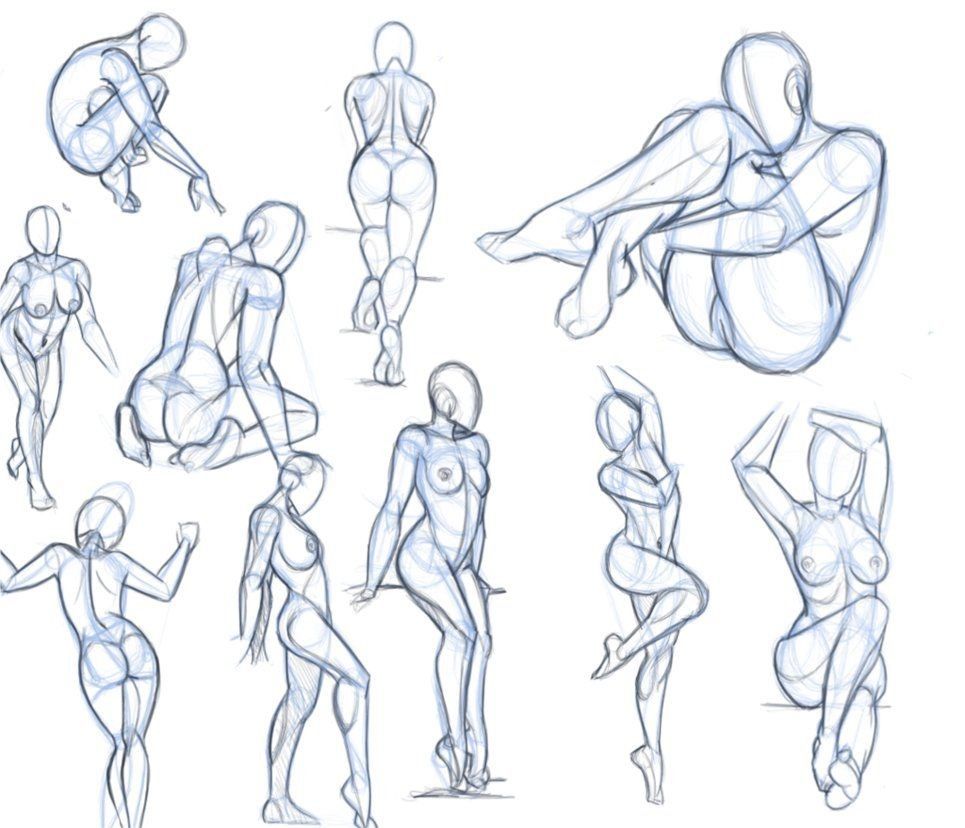 Sexy poses art - 🧡 Pin by Prinnia on Art & Animation Reference in 2019...