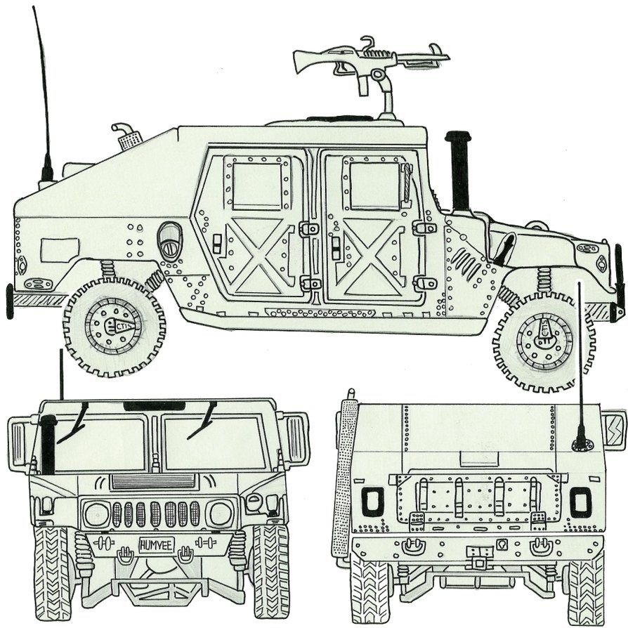 The best free Humvee drawing images. Download from 31 free drawings of