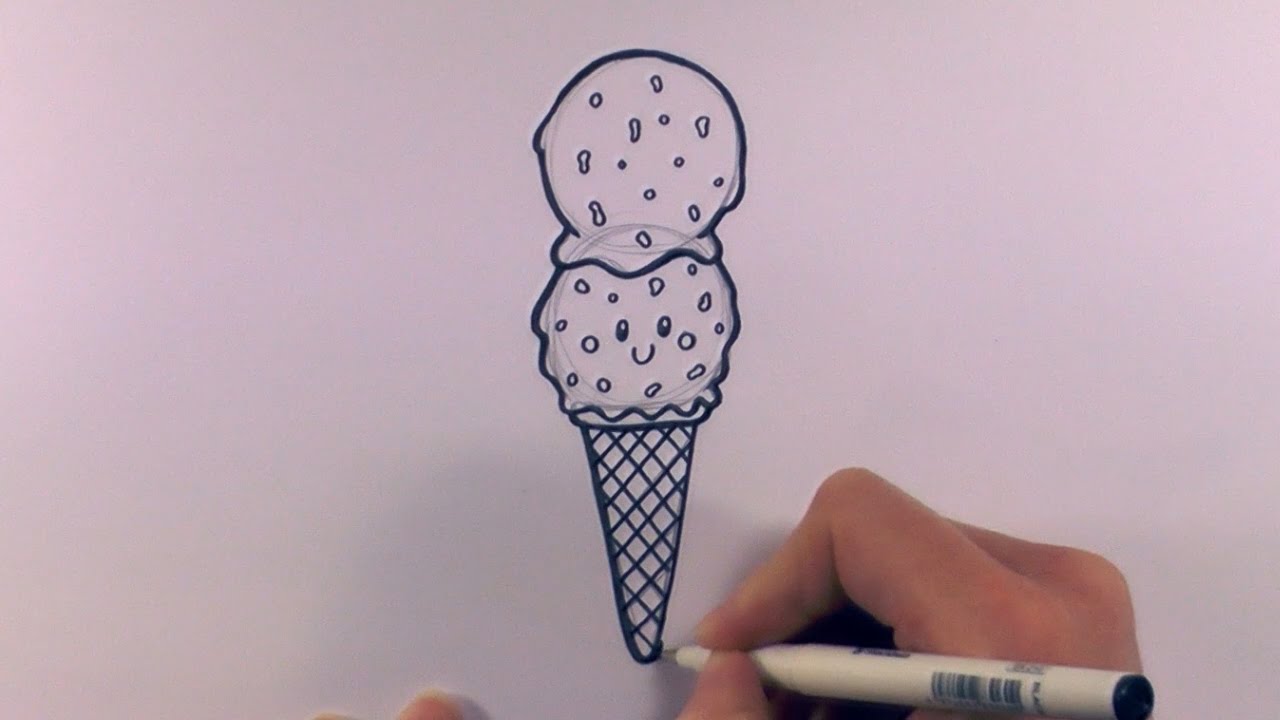 Ice Cream Scoop Drawing At Getdrawings 