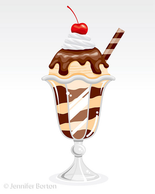 Ice Cream Sundae Drawing at GetDrawings Free download