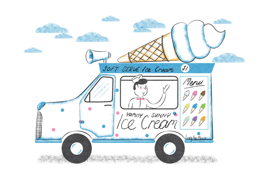 Ice Cream Truck Drawing at GetDrawings | Free download